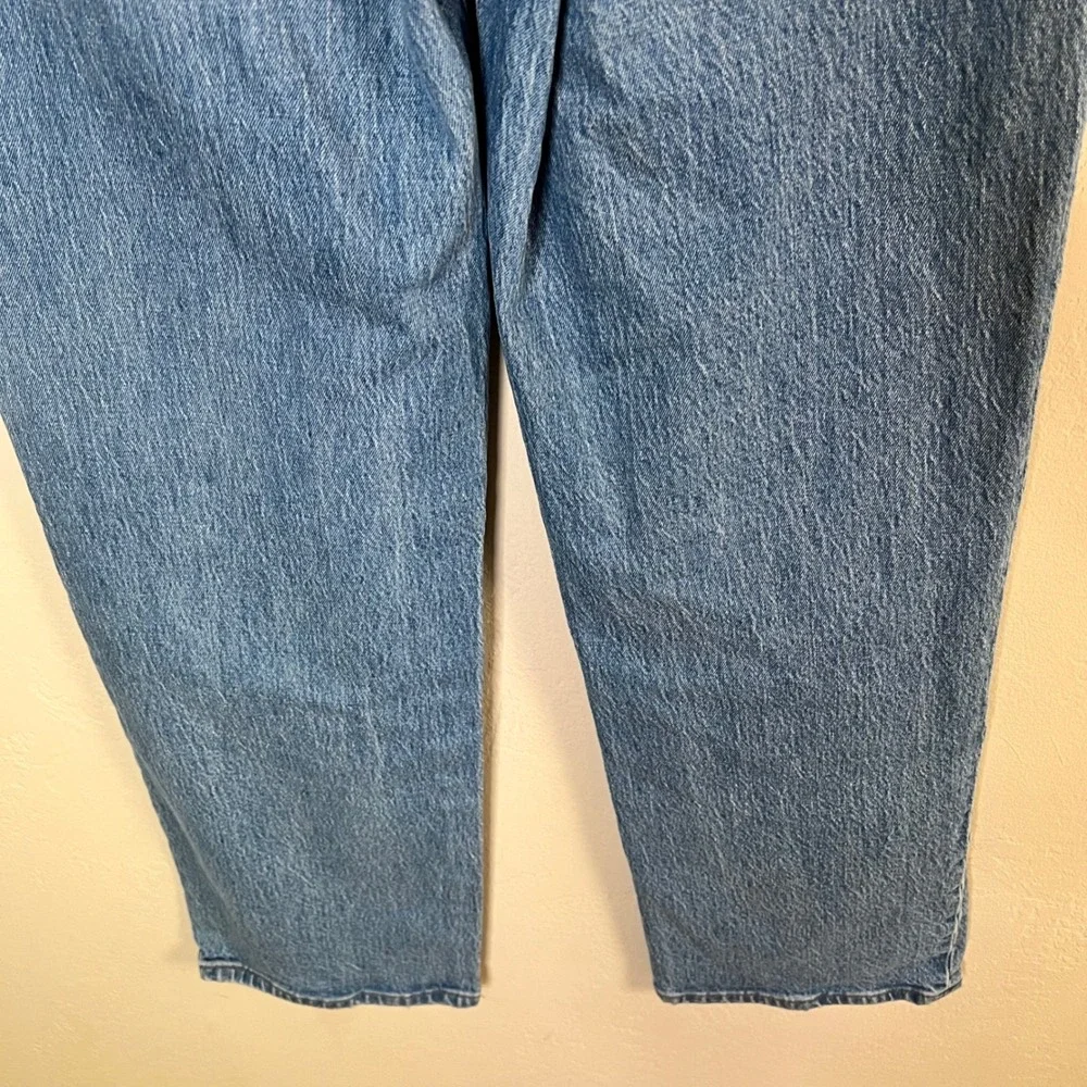 Madewell Jeans The Perfect Vintage Wide-Leg Crop Size 28 Tall Blue High Rise - Picture 6 of 14